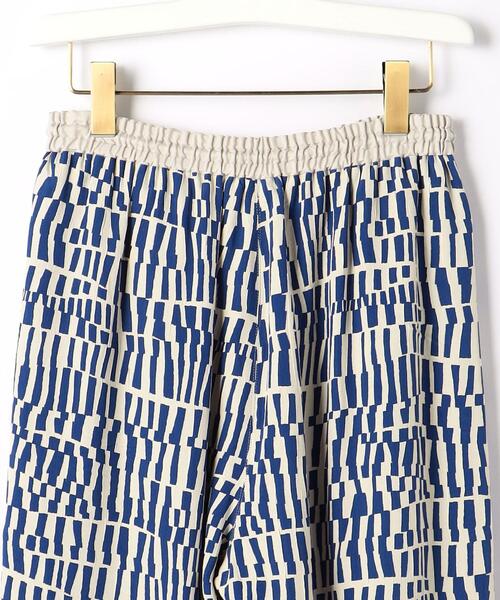 BRACTMENT(ブラクトメント)の「<BRACTMENT(ブラクトメント)>BM ジオメ ジャカード ドロストパンツ(その他パンツ・レディース・ブラック/コバルトブルー・FREE)」の5枚目の写真