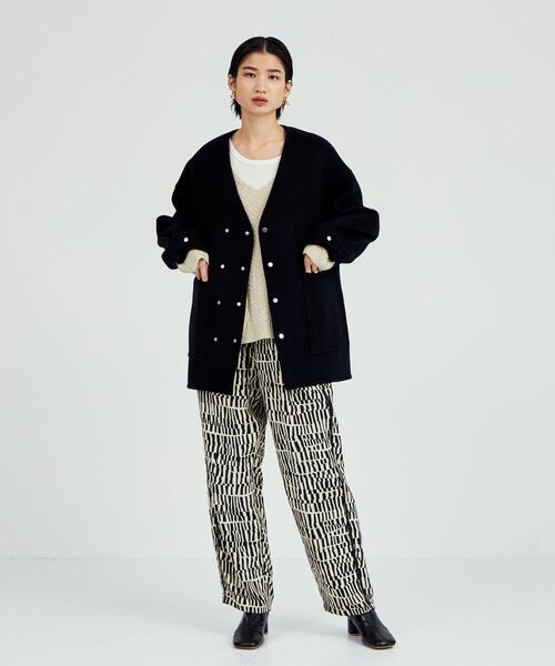 BRACTMENT(ブラクトメント)の「<BRACTMENT(ブラクトメント)>BM ジオメ ジャカード ドロストパンツ(その他パンツ・レディース・ブラック/コバルトブルー・FREE)」の18枚目の写真