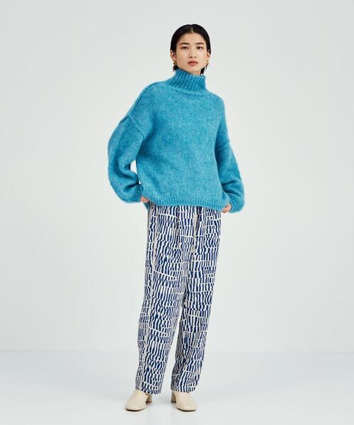 BRACTMENT(ブラクトメント)の「<BRACTMENT(ブラクトメント)>BM ジオメ ジャカード ドロストパンツ(その他パンツ・レディース・ブラック/コバルトブルー・FREE)」の20枚目の写真