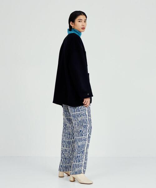 BRACTMENT(ブラクトメント)の「<BRACTMENT(ブラクトメント)>BM ジオメ ジャカード ドロストパンツ(その他パンツ・レディース・ブラック/コバルトブルー・FREE)」の12枚目の写真