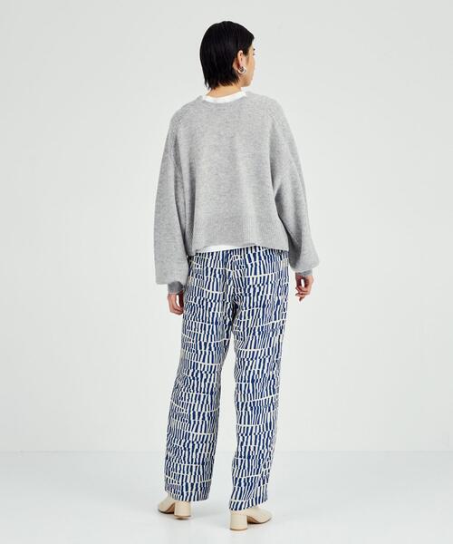 BRACTMENT(ブラクトメント)の「<BRACTMENT(ブラクトメント)>BM ジオメ ジャカード ドロストパンツ(その他パンツ・レディース・ブラック/コバルトブルー・FREE)」の14枚目の写真