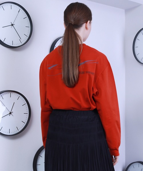 A DEGREE FAHRENHEIT（エーディグリーファーレンハイ）の「【ユニセックスアイテム】adfアート刺繍ロンT（Tシャツ/カットソー・メンズ・ホワイト/ブラック/オレンジ/ダークグレー・MEDIUM/LARGE/FREE）」の12枚目の写真