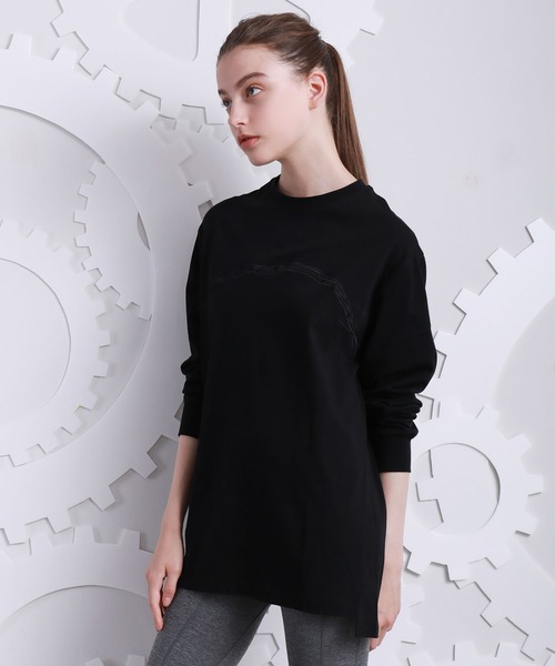 A DEGREE FAHRENHEIT（エーディグリーファーレンハイ）の「【ユニセックスアイテム】adfアート刺繍ロンT（Tシャツ/カットソー・メンズ・ホワイト/ブラック/オレンジ/ダークグレー・MEDIUM/LARGE/FREE）」の8枚目の写真