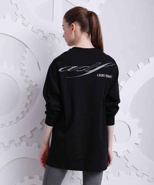 A DEGREE FAHRENHEIT（エーディグリーファーレンハイ）の「【ユニセックスアイテム】adfアート刺繍ロンT（Tシャツ/カットソー・メンズ・ホワイト/ブラック/オレンジ/ダークグレー・MEDIUM/LARGE/FREE）」の7枚目の写真