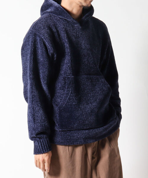 NOLLEY'S goodman(ノーリーズグッドマン)の「ベロア調 モールフーディ プルオーバーパーカー(パーカー・メンズ・グリーン/ネイビー/アイボリー・LARGE/MEDIUM)」の14枚目の写真