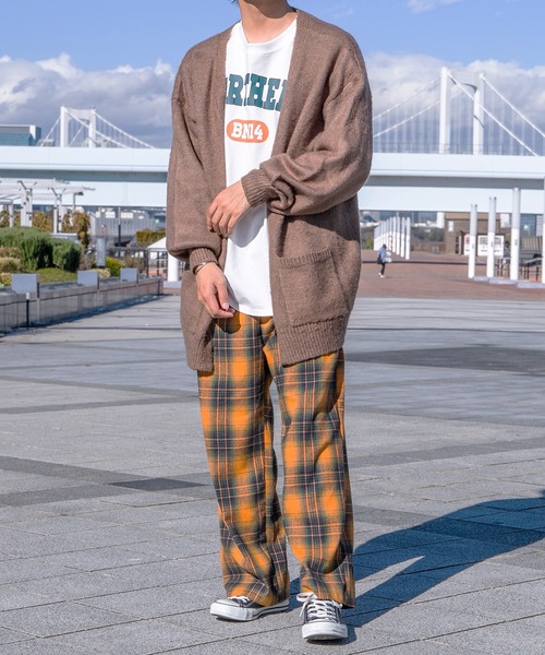 PairPair（ペアペア）の「カラーチェックイージーパンツ(ユニセックス)（その他パンツ・レディース・ブラック/オレンジ/グリーン・MEDIUM/LARGE）」の22枚目の写真