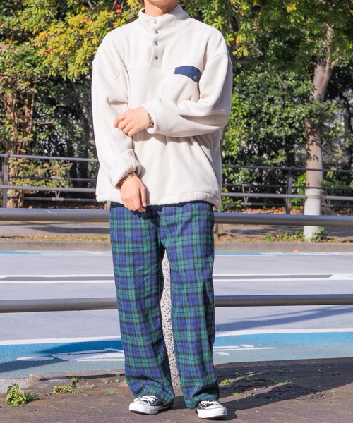 PairPair（ペアペア）の「カラーチェックイージーパンツ(ユニセックス)（その他パンツ・レディース・ブラック/オレンジ/グリーン・MEDIUM/LARGE）」の13枚目の写真