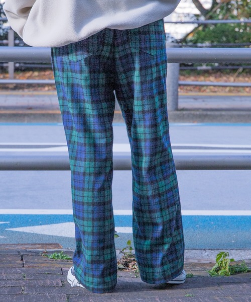 PairPair（ペアペア）の「カラーチェックイージーパンツ(ユニセックス)（その他パンツ・レディース・ブラック/オレンジ/グリーン・MEDIUM/LARGE）」の17枚目の写真