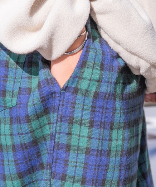 PairPair（ペアペア）の「カラーチェックイージーパンツ(ユニセックス)（その他パンツ・レディース・ブラック/オレンジ/グリーン・MEDIUM/LARGE）」の18枚目の写真