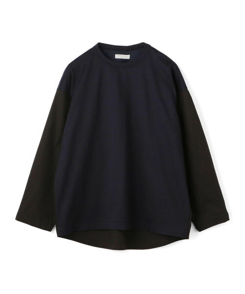 TOMORROWLAND (トゥモローランド)の「コットン シャツコンビデザインプルオーバー(Tシャツ/カットソー・メンズ・ホワイト/ネイビー/シャーベット/チャコールグレー・S/M/XS)」の4枚目の写真