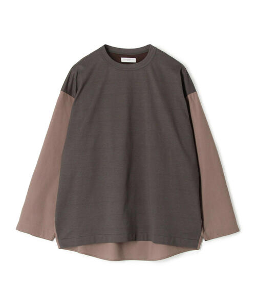 TOMORROWLAND (トゥモローランド)の「コットン シャツコンビデザインプルオーバー(Tシャツ/カットソー・メンズ・ホワイト/ネイビー/シャーベット/チャコールグレー・S/M/XS)」の3枚目の写真