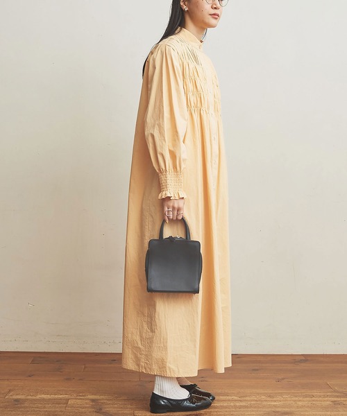 fig London(フィグロンドン)の「●shirring OP(ワンピース・レディース・ブラック/オレンジ/グリーン・FREE)」の12枚目の写真