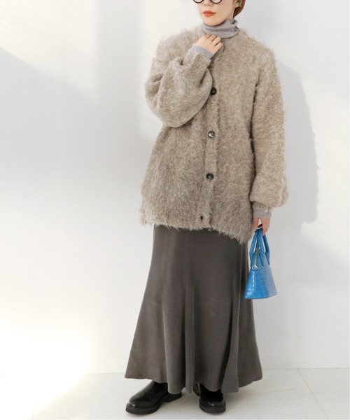 Simplicite（サンプリシテ）の「シャギークルーネックカーディガン◆（カーディガン/ボレロ・レディース・ブラウン/ブルー/イエロー・FREE）」の6枚目の写真