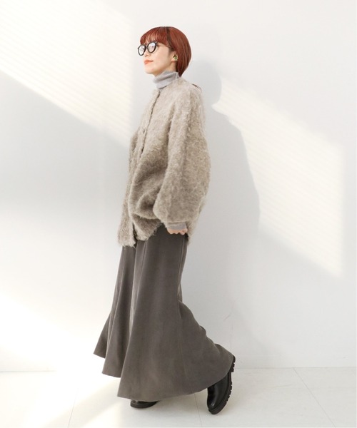 Simplicite（サンプリシテ）の「シャギークルーネックカーディガン◆（カーディガン/ボレロ・レディース・ブラウン/ブルー/イエロー・FREE）」の7枚目の写真