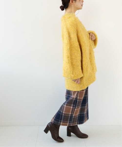 Simplicite（サンプリシテ）の「シャギークルーネックカーディガン◆（カーディガン/ボレロ・レディース・ブラウン/ブルー/イエロー・FREE）」の16枚目の写真