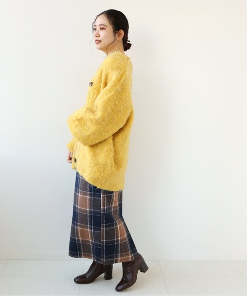 Simplicite（サンプリシテ）の「シャギークルーネックカーディガン◆（カーディガン/ボレロ・レディース・ブラウン/ブルー/イエロー・FREE）」の17枚目の写真