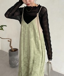 CAPRICIEUX LE'MAGE | リーフジャガードキャミワンピース(ワンピース)