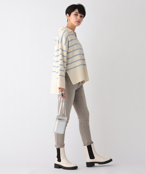 OPAQUE.CLIP（オペークドットクリップ）の「◆スマホウォレットミニショルダーバッグ（ショルダーバッグ・レディース・ホワイト/シルバー/ベージュ系/黄緑系・00）」の7枚目の写真