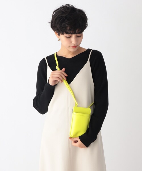 OPAQUE.CLIP（オペークドットクリップ）の「◆スマホウォレットミニショルダーバッグ（ショルダーバッグ・レディース・ホワイト/シルバー/ベージュ系/黄緑系・00）」の10枚目の写真