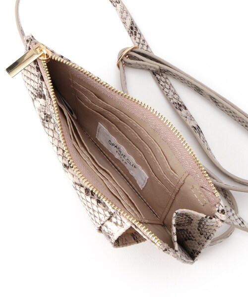 OPAQUE.CLIP（オペークドットクリップ）の「◆スマホウォレットミニショルダーバッグ（ショルダーバッグ・レディース・ホワイト/シルバー/ベージュ系/黄緑系・00）」の17枚目の写真