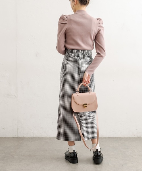 OLIVE des OLIVE（オリーブデオリーブ）の「【WEB限定カラー有】ハイウエストペンシルスカート（スカート・レディース・ブラック/オフホワイト/ミント/ワンウォッシュ・FREE）」の7枚目の写真