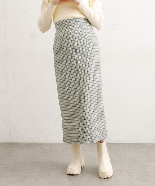 OLIVE des OLIVE（オリーブデオリーブ）の「【WEB限定カラー有】ハイウエストペンシルスカート（スカート・レディース・ブラック/オフホワイト/ミント/ワンウォッシュ・FREE）」の6枚目の写真