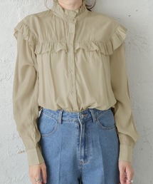 La-gemme | デザインフリルブラウス(シャツ/ブラウス)