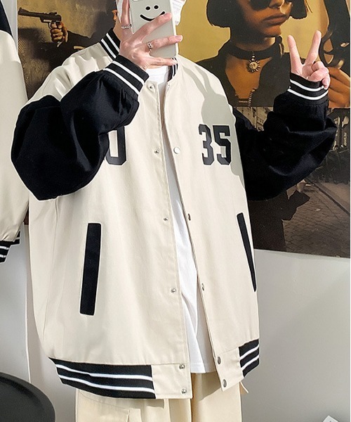 NEW GENTLEMAN（ニュージェントルマン）の「3035 ビッグシルエット スタジャン（スタジャン・メンズ・ブラック/アイボリー・M/L/XL）」の10枚目の写真