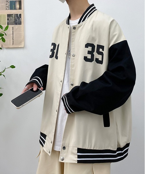 NEW GENTLEMAN（ニュージェントルマン）の「3035 ビッグシルエット スタジャン（スタジャン・メンズ・ブラック/アイボリー・M/L/XL）」の13枚目の写真