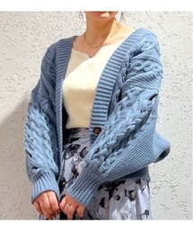 ソデレースアップカーディガン265240