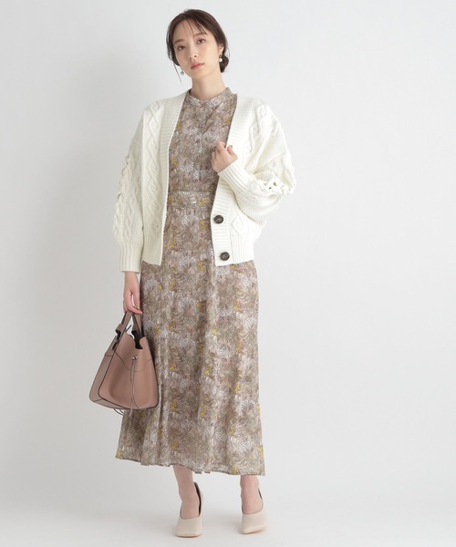 Andemiu（アンデミュウ）の「ソデレースアップカーディガン265240（カーディガン/ボレロ・レディース・ブルー/ホワイト/ベージュ・FREE）」の21枚目の写真