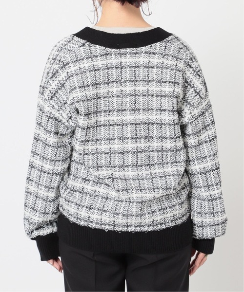 Simplicite（サンプリシテ）の「ツイードジャガード ニット