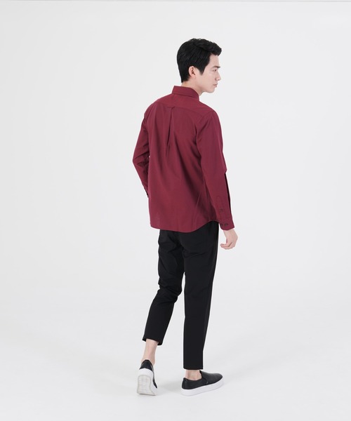 Blue Standard （ブルースタンダード）の「【BLUE STANDARD/ブルースタンダード】ラクケア  イージーケア  オックスボタンダウンシャツ（シャツ/ブラウス・メンズ・ホワイト/スミクロ/ワイン/ダークグリーン/ベージュ/ネイビー/ブルー系その他・SMALL/MEDIUM/LARGE/X-LARGE）」の17枚目の写真