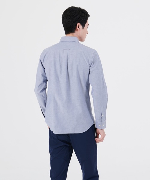 Blue Standard （ブルースタンダード）の「【BLUE STANDARD/ブルースタンダード】ラクケア  イージーケア  オックスボタンダウンシャツ（シャツ/ブラウス・メンズ・ホワイト/スミクロ/ワイン/ダークグリーン/ベージュ/ネイビー/ブルー系その他・SMALL/MEDIUM/LARGE/X-LARGE）」の9枚目の写真