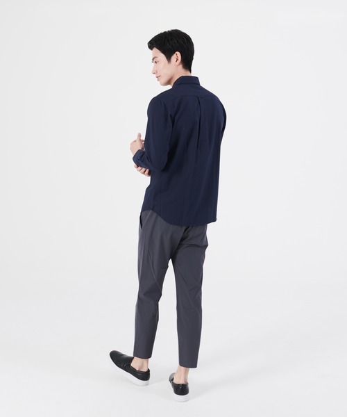 Blue Standard （ブルースタンダード）の「【BLUE STANDARD/ブルースタンダード】ラクケア  イージーケア  オックスボタンダウンシャツ（シャツ/ブラウス・メンズ・ホワイト/スミクロ/ワイン/ダークグリーン/ベージュ/ネイビー/ブルー系その他・SMALL/MEDIUM/LARGE/X-LARGE）」の12枚目の写真