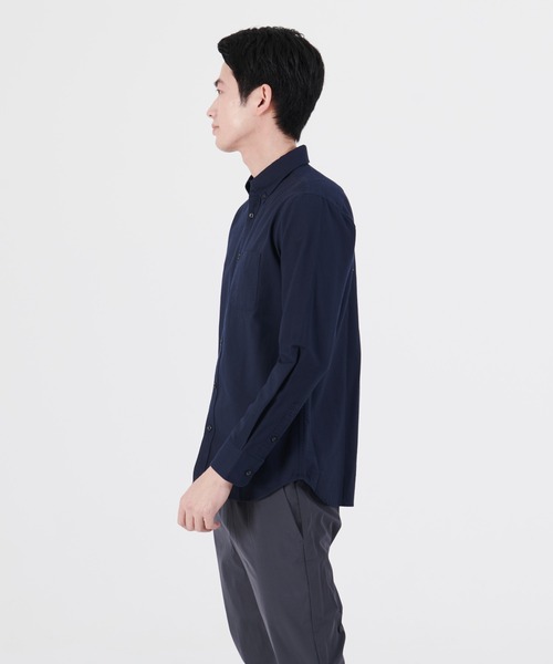 Blue Standard （ブルースタンダード）の「【BLUE STANDARD/ブルースタンダード】ラクケア  イージーケア  オックスボタンダウンシャツ（シャツ/ブラウス・メンズ・ホワイト/スミクロ/ワイン/ダークグリーン/ベージュ/ネイビー/ブルー系その他・SMALL/MEDIUM/LARGE/X-LARGE）」の13枚目の写真