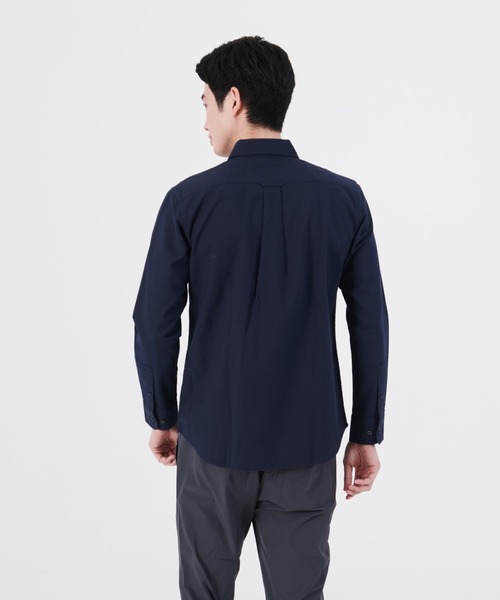 Blue Standard （ブルースタンダード）の「【BLUE STANDARD/ブルースタンダード】ラクケア  イージーケア  オックスボタンダウンシャツ（シャツ/ブラウス・メンズ・ホワイト/スミクロ/ワイン/ダークグリーン/ベージュ/ネイビー/ブルー系その他・SMALL/MEDIUM/LARGE/X-LARGE）」の14枚目の写真