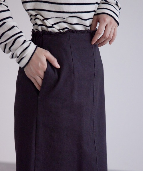 SALON adam et rope'（サロン アダム エ ロペ）の「カツラギストレッチタイトスカート（スカート・レディース・オフホワイト/チャコールグレー・S/M）」の19枚目の写真