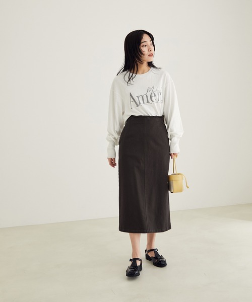 SALON adam et rope'（サロン アダム エ ロペ）の「カツラギストレッチタイトスカート（スカート・レディース・オフホワイト/チャコールグレー・S/M）」の20枚目の写真