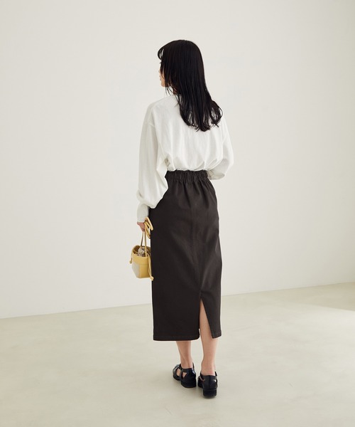 SALON adam et rope'（サロン アダム エ ロペ）の「カツラギストレッチタイトスカート（スカート・レディース・オフホワイト/チャコールグレー・S/M）」の21枚目の写真
