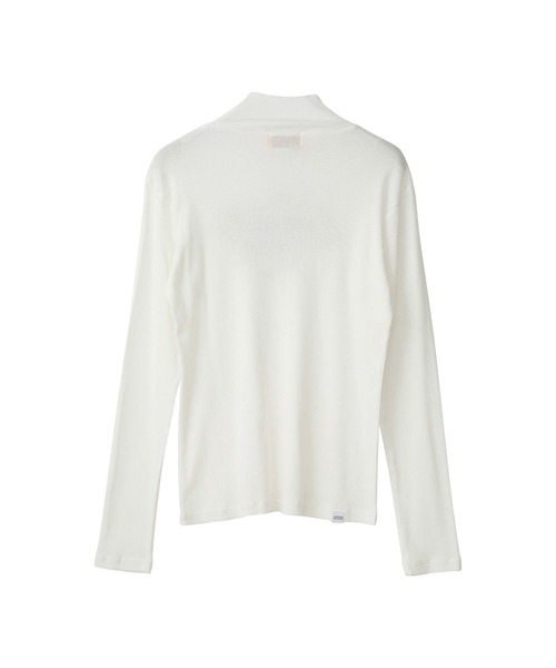 HYSTERIC GLAMOUR（ヒステリックグラマー）の「FLIGHTY GIRL ハイネックTシャツ（Tシャツ/カットソー・レディース・ホワイト/ブラック/グリーン・FREE）」の4枚目の写真