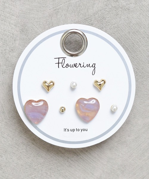 Flowering（フラワーリング）の「ミニモチーフ/セットピアス（ピアス（両耳用）・レディース・パープル系その他/ゴールド系その他2/シルバー/B/グリーン系その他/ホワイト系その他/グリーン/ピンク/A/パープル/クリア/ブラック/ブラウン/ゴールド系その他4/シルバー系その他3/ブルー/ピンクゴールド/シルバー系その他2/ゴールド/ホワイト/ゴールド系その他/ネイビー/ピンク系その他/オレンジ/ピンク系その他2/ブルー系その他/グレー系その他/グレー/ブルー系その他2/ピンク系その他3/ゴールド系その他5・FREE）」の14枚目の写真