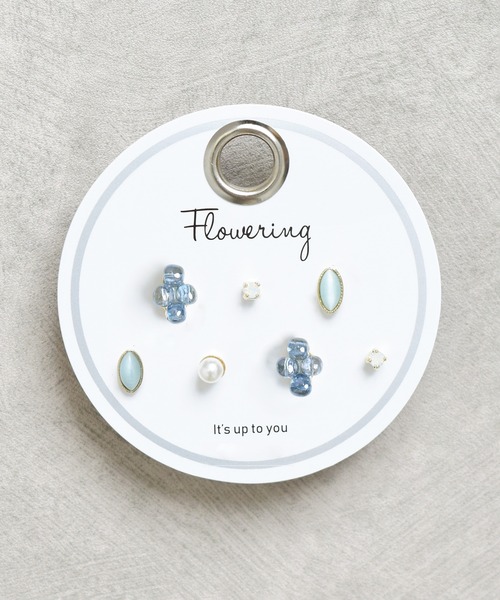 Flowering（フラワーリング）の「ミニモチーフ/セットピアス（ピアス（両耳用）・レディース・パープル系その他/ゴールド系その他2/シルバー/B/グリーン系その他/ホワイト系その他/グリーン/ピンク/A/パープル/クリア/ブラック/ブラウン/ゴールド系その他4/シルバー系その他3/ブルー/ピンクゴールド/シルバー系その他2/ゴールド/ホワイト/ゴールド系その他/ネイビー/ピンク系その他/オレンジ/ピンク系その他2/ブルー系その他/グレー系その他/グレー/ブルー系その他2/ピンク系その他3/ゴールド系その他5・FREE）」の9枚目の写真