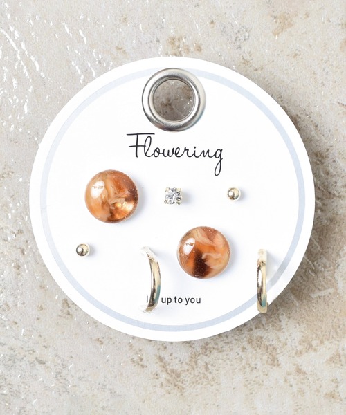 Flowering（フラワーリング）の「ミニモチーフ/セットピアス（ピアス（両耳用）・レディース・パープル系その他/ゴールド系その他2/シルバー/B/グリーン系その他/ホワイト系その他/グリーン/ピンク/A/パープル/クリア/ブラック/ブラウン/ゴールド系その他4/シルバー系その他3/ブルー/ピンクゴールド/シルバー系その他2/ゴールド/ホワイト/ゴールド系その他/ネイビー/ピンク系その他/オレンジ/ピンク系その他2/ブルー系その他/グレー系その他/グレー/ブルー系その他2/ピンク系その他3/ゴールド系その他5・FREE）」の7枚目の写真