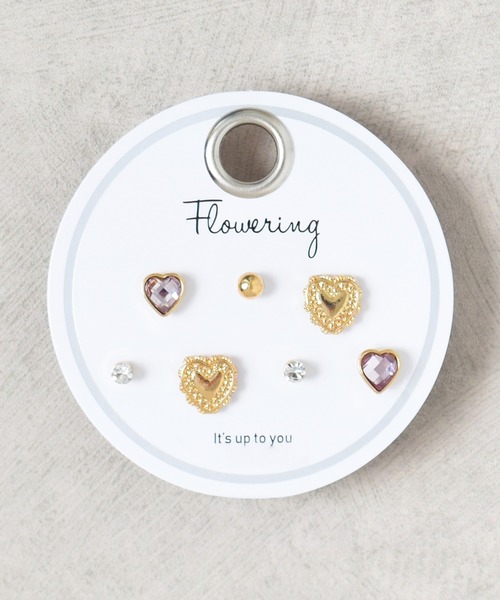 Flowering（フラワーリング）の「ミニモチーフ/セットピアス（ピアス（両耳用）・レディース・パープル系その他/ゴールド系その他2/シルバー/B/グリーン系その他/ホワイト系その他/グリーン/ピンク/A/パープル/クリア/ブラック/ブラウン/ゴールド系その他4/シルバー系その他3/ブルー/ピンクゴールド/シルバー系その他2/ゴールド/ホワイト/ゴールド系その他/ネイビー/ピンク系その他/オレンジ/ピンク系その他2/ブルー系その他/グレー系その他/グレー/ブルー系その他2/ピンク系その他3/ゴールド系その他5・FREE）」の17枚目の写真