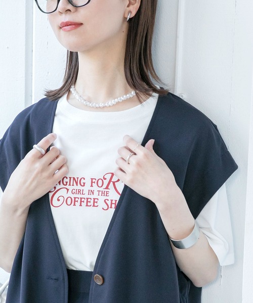BONLECILL(ボンルシール)の「シルバーチェーン 淡水/バロックパールネックレス(ネックレス・レディース・オフホワイト・FREE)」の9枚目の写真