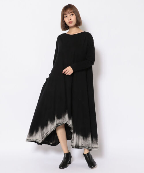 KMRii(ケムリ)の「KMRii/ケムリ/DISCHAGED ASYMMETRY OP/ワンピース(ワンピース・レディース・ブラック・FREE)」の1枚目の写真
