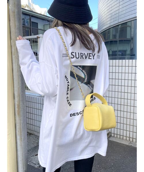 EMODA（エモダ）の「バックアートバルキートップ（Tシャツ/カットソー・レディース・ホワイト/ブラック/イエロー/ブルー・FREE）」の17枚目の写真