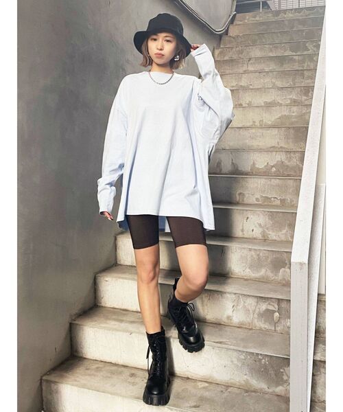 EMODA（エモダ）の「バックアートバルキートップ（Tシャツ/カットソー・レディース・ホワイト/ブラック/イエロー/ブルー・FREE）」の12枚目の写真