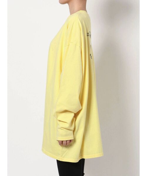 EMODA（エモダ）の「バックアートバルキートップ（Tシャツ/カットソー・レディース・ホワイト/ブラック/イエロー/ブルー・FREE）」の10枚目の写真